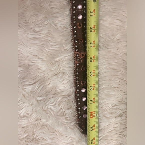 Girls Western Belt with Pink crosses and rhinestones - Picture 4 of 4